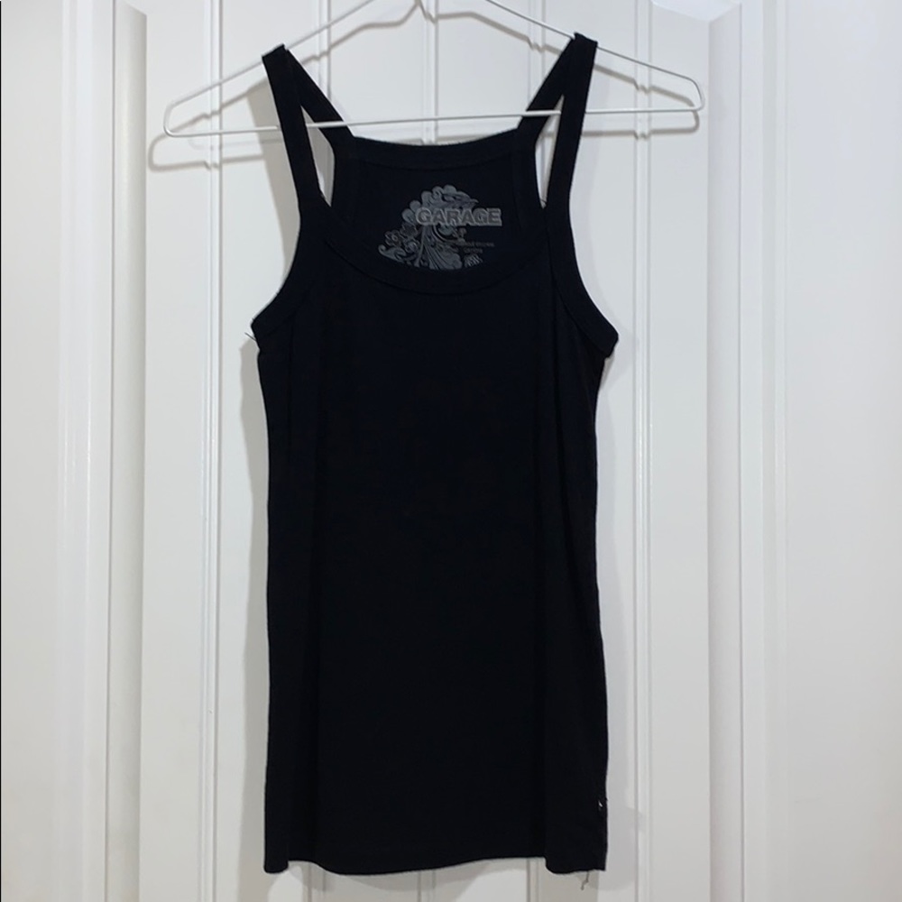 Black tank top